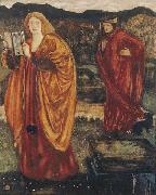 Edward Burne-Jones Merlin and Nimue oil painting on canvas